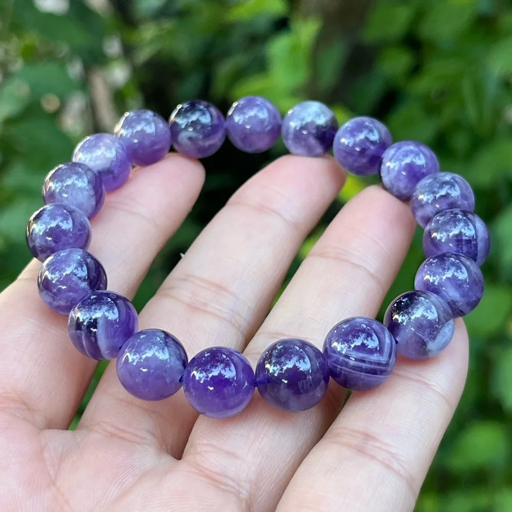 10.5mm‎ stretchable dream amethyst bracelet